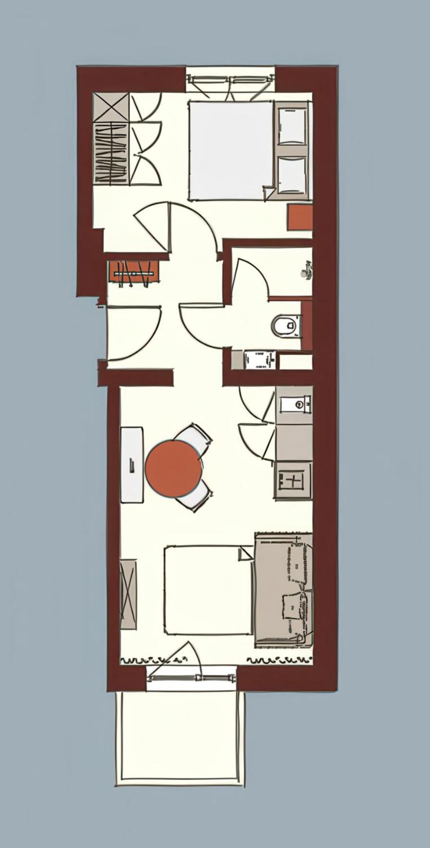 Apartament typu Standard z 1 sypialnią